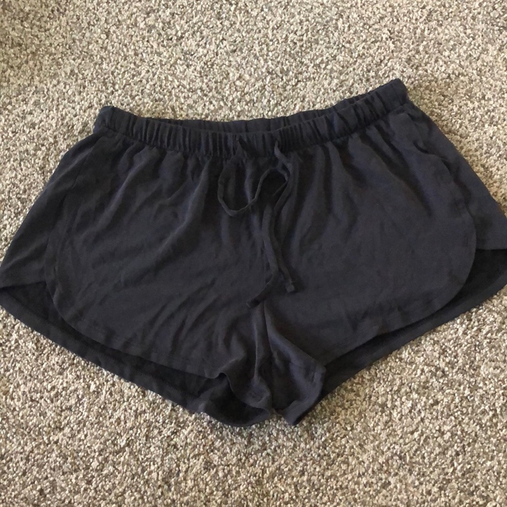 Black lounge shorts